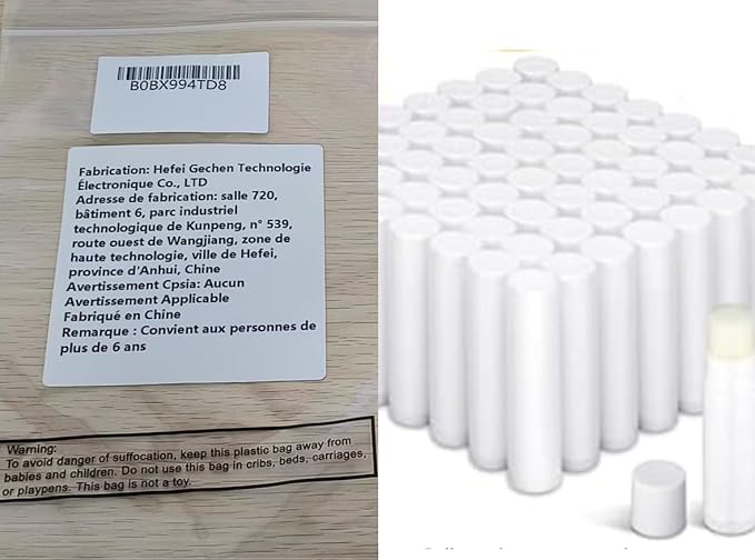 Demissle 150 Pcs Unlabeled Lip Balm Guests