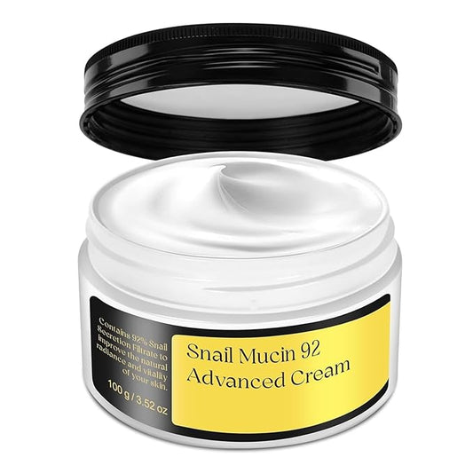 Snail Mucin 92% Repair Cream Face Moisturizer, Body Hydrating for Dry & Sensitive Skin, Snail Gel Essence Daily Serum for All Skin Women Men