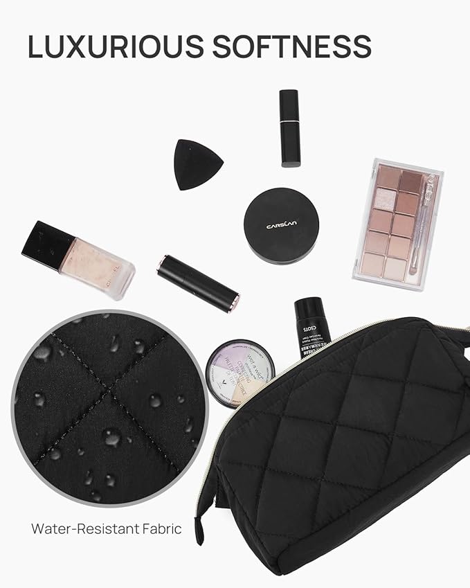 Telena puffer makeup bags for