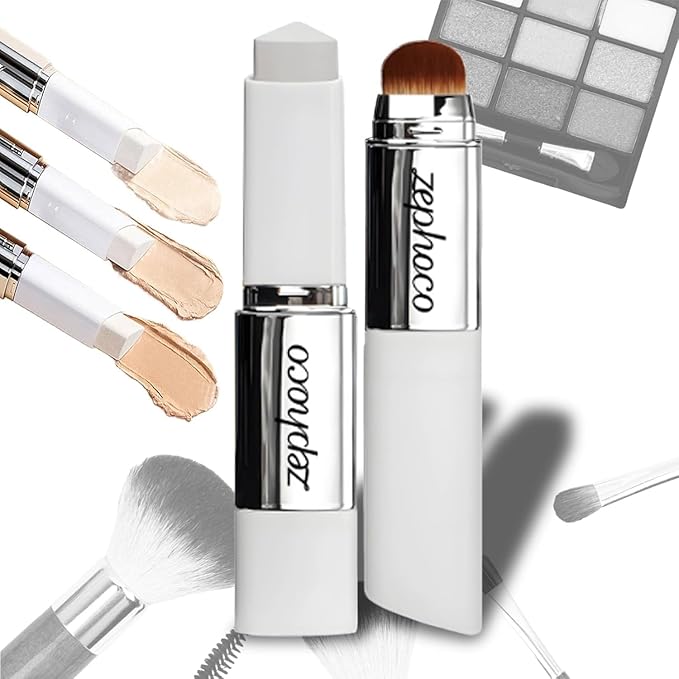 Blanc Cover Cream Stick, Color Changing & Brightening Makeup Base, Blanc Effect Cover Cream Stick for Smooth Hydrating Skin, Concealer & White Foundation for a Flawless Look (Natural)