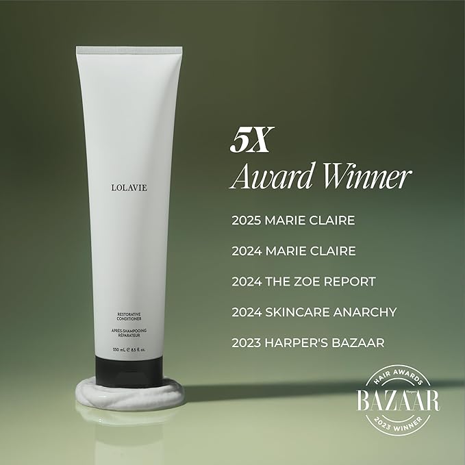 LolaVie Restorative Conditioner - 8.5 oz, 2 Pack - Hydrates, Strengthens & Fights Frizz for 12x Softer, Smoother Hair - Color Safe - All Hair Types