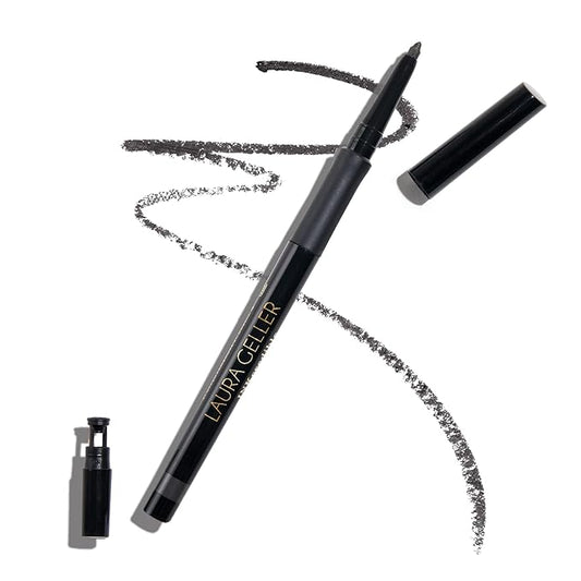 LAURA GELLER NEW YORK INKcredible Gel Eyeliner - Graphite - Waterproof Smudge-proof Eyeliner Pencil - Built in Sharpener