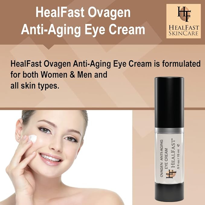 The Original Ovagen Anti-wrinkle Eye Cream with Retinol (.5 Oz) | Smooth Fine Lines and Hyaluronic Acid to Brighten Dark Circles and De-Puff Bags Skincare