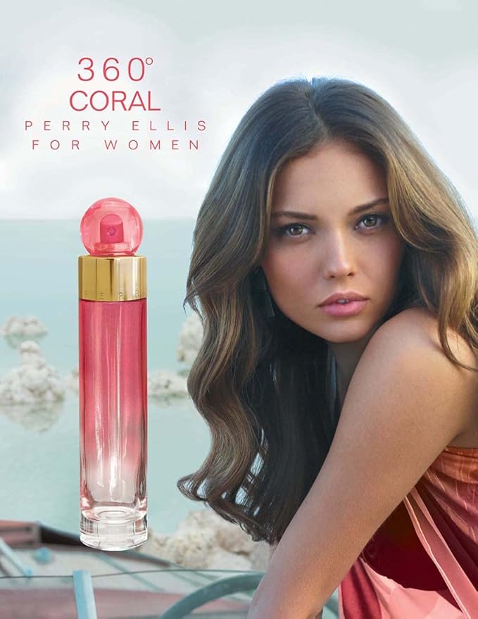 Perry Ellis 360° Coral Body Mist, 8 Ounce