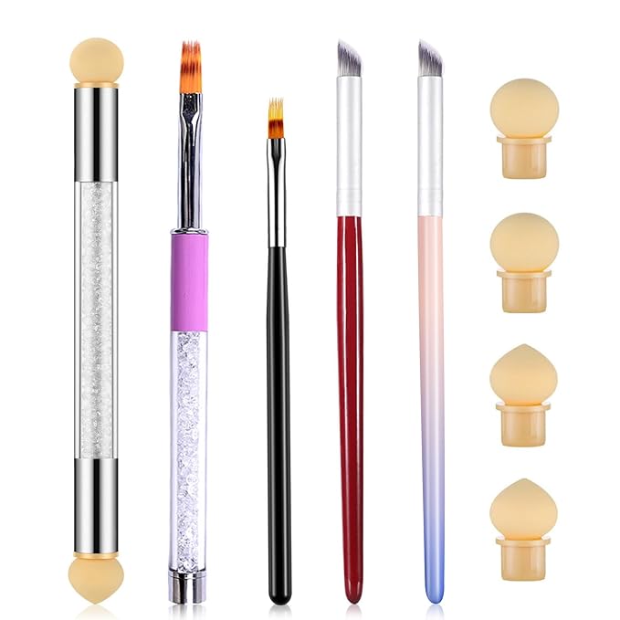 5Pcs Ombre Nail Brush Nail