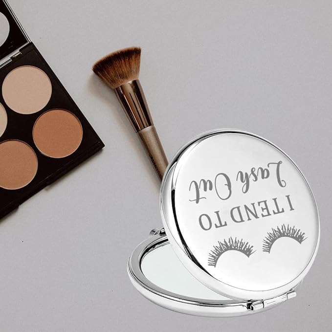 TGBJE Eye Lash Pocket Mirror Lashes Girl Gift