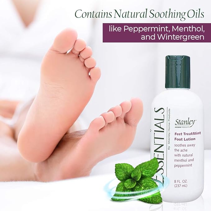 Stanley Essentials Feet TreatMint Foot Lotion 8oz – Moisturizing Foot Cream with Natural Peppermint – Relaxation For Men & Women
