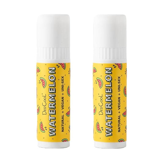 DedCool - Jumbo Vegan Lip Balm Stick | Clean, Non-Toxic Fragrance For All (Watermelon, 2 Pack)