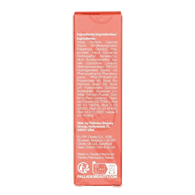 Palladio Jelly Tint, Liquid Stain for Cheeks & Lips, Vivid Color Lip Stain, Lightweight Non-Sticky and Transfer-proof, Natural Finish Makeup, Nude Berry