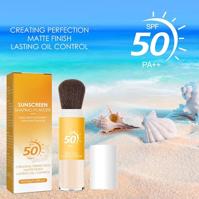 Mineral Sunscreen Setting Powder, Face Powder, Translucent Oil Control Natural Matte Finish, Lightweight Long Lasting Smooth Breathable for All Skin
