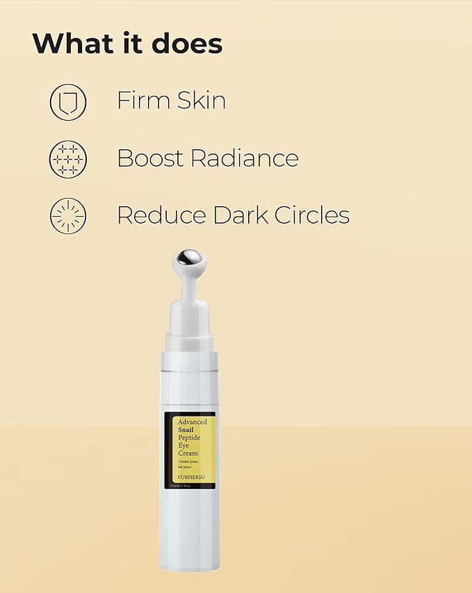 Moisturizing and hydrating snail peptide eye cream can tighten the eye, improve the dark circles around the eyes, and weaken the fine lines of the eye essence