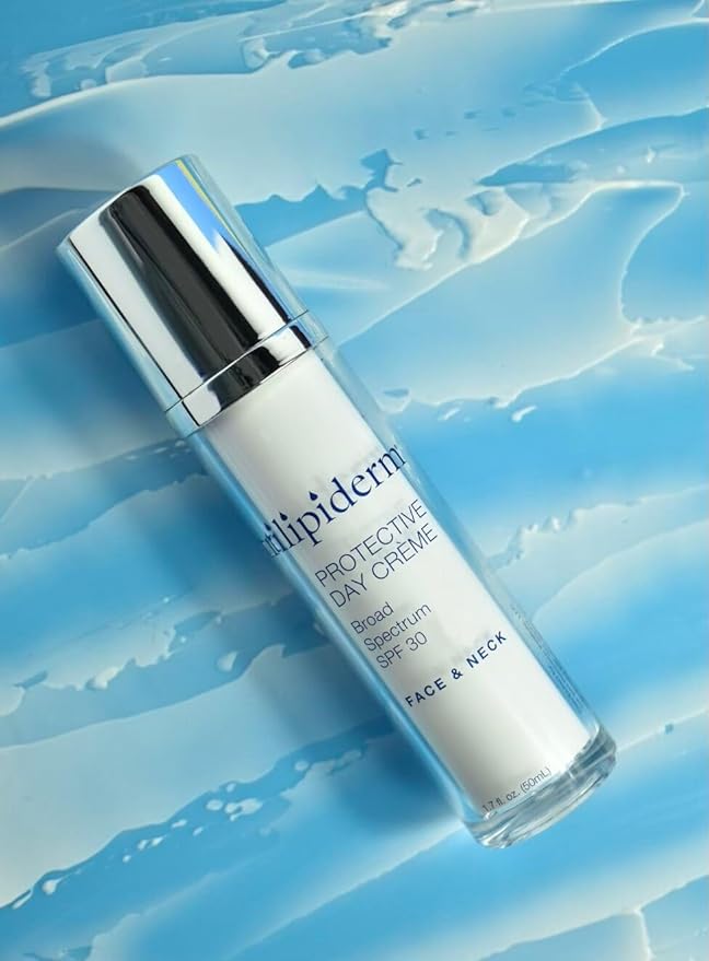 Trilipiderm Beach Lover Bundle- All-Body Moisture Retention Crème Sunscreen (8oz) & Protective Day Crème Broad Spectrum SPF 30 (1.7oz), Sunscreen Lotion UVA/UVB Set for Face, Body, Travel Size