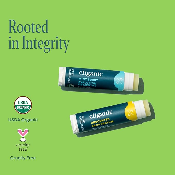 Cliganic Organic Lip Balm 2 pack - Fresh Faves