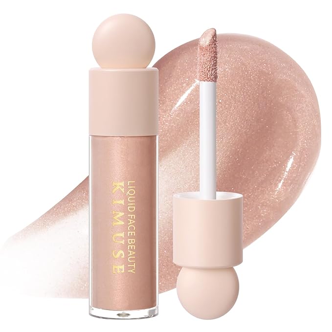 KIMUSE Natural Glow Liquid Filter, Weightless Liquid Highlighter & Cruelty-Free