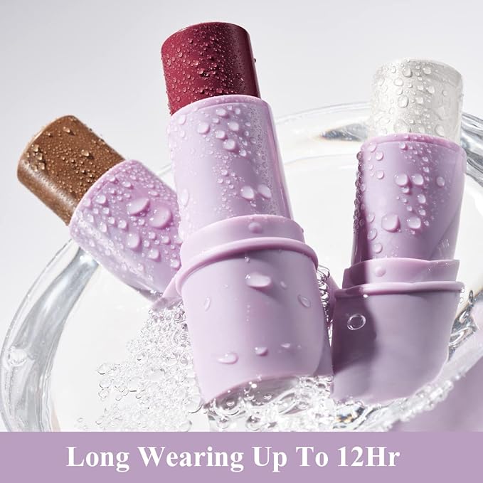 4Pcs Cream Blush Contour Highlighter Bronzer Moisturizer Stick Makeup Set #T Blush Glow3