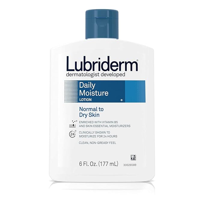 Lubriderm Daily Moisture Lotion, Normal to Dry Skin,6 Fl Oz (Pack of 2)