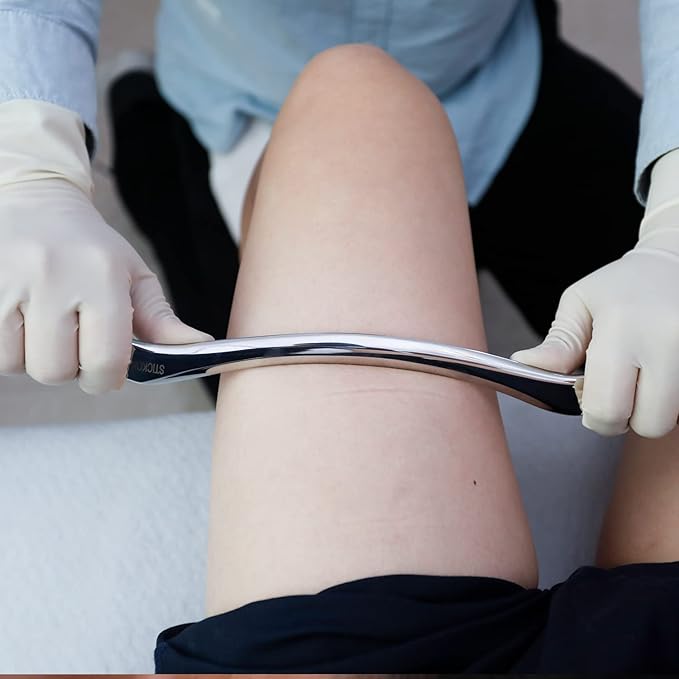 STICKON Muscle Scraper Tools Set Stainless Steel Gua Sha Scraping Massage Tool Set IASTM Tools Great Soft Tissue Mobilization Tool (taoL Shape)