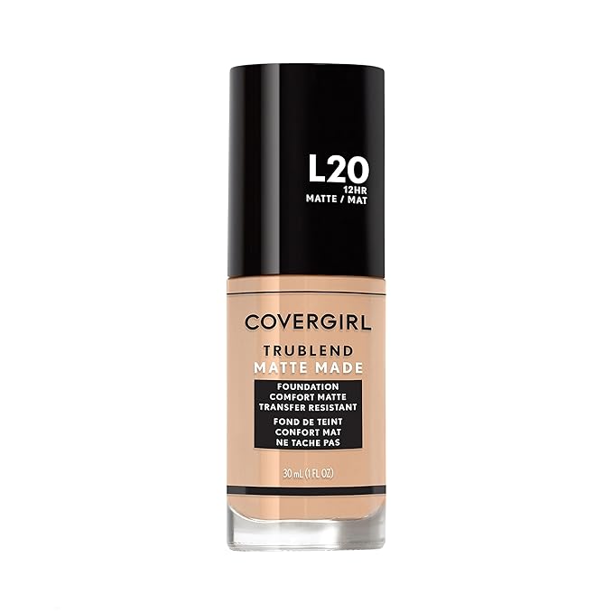 COVERGIRL TruBlend Matte Made Liquid Foundation, Light Ivory , 1 Fl Oz (Pack of 1)