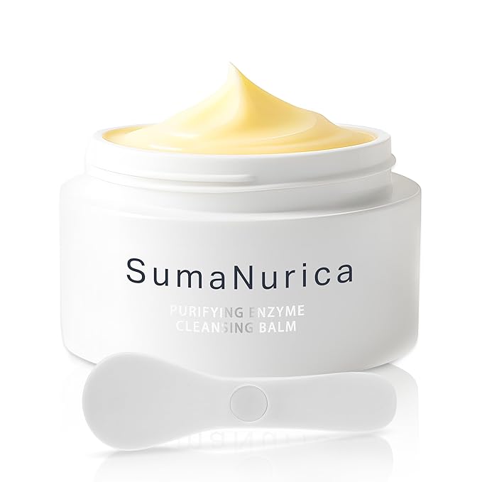 SumaNurica Peptide Cleansing Balm, Biotech Makeup Remover, All-in-One Facial Cleanser, Oil Cleanser for Sensitive & Acne-Prone Skin, Deep Cleanse Waterproof Makeup & Impurities, 0.42oz/12g