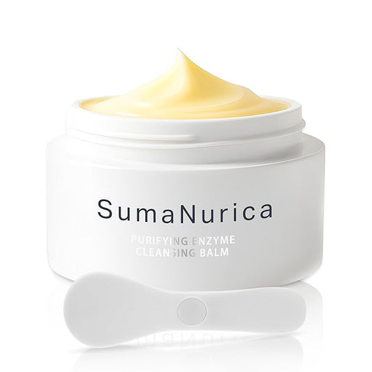 SumaNurica Peptide Cleansing Balm, Biotech Makeup Remover, All-in-One Facial Cleanser, Oil Cleanser for Sensitive & Acne-Prone Skin, Deep Cleanse Waterproof Makeup & Impurities, 3.5oz/100g