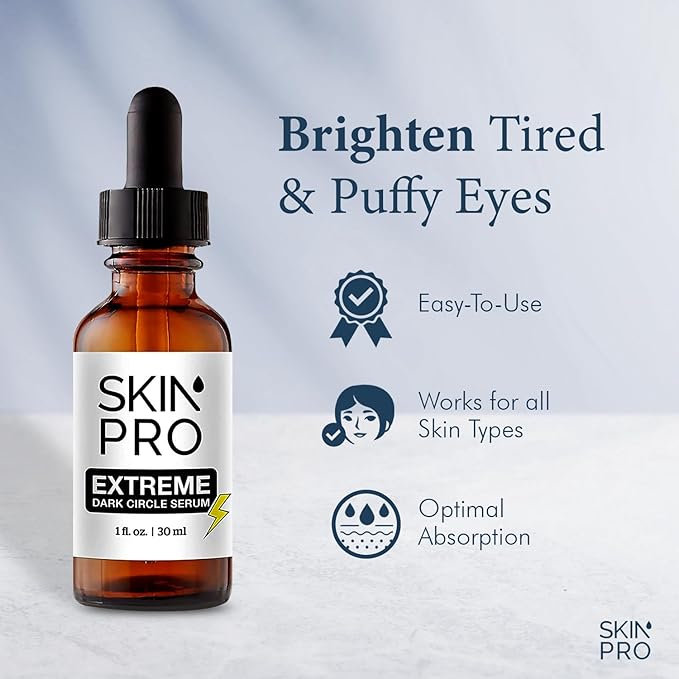 Extreme Dark Circle Serum - Under Eye Treatment for Dark Circles, Puffiness, Wrinkles & Fine Lines - Revitalizing, Anti-Aging & Eye Depuffer Serum for Eye Skin Care l 30 ml