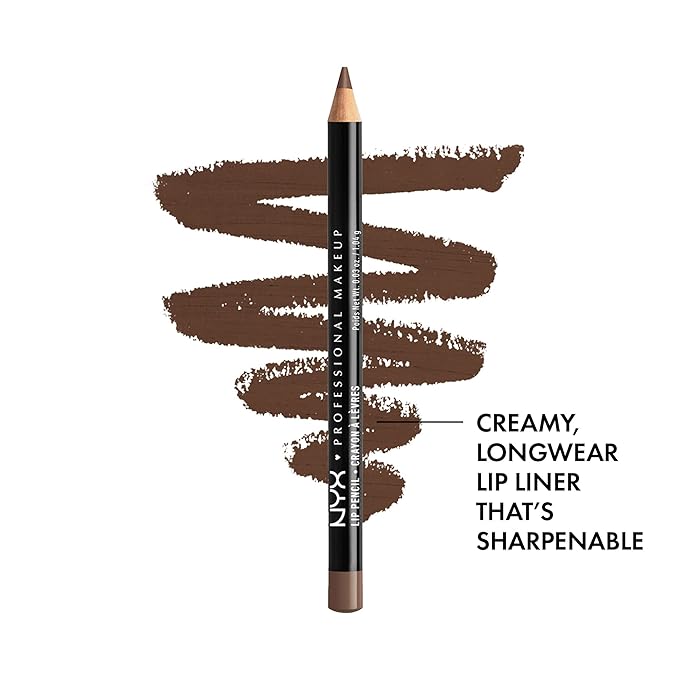 NYX PROFESSIONAL MAKEUP Slim Lip Pencil (Espresso) + Butter Gloss (Sugar Glass, Clear), 3-Pack Bundle