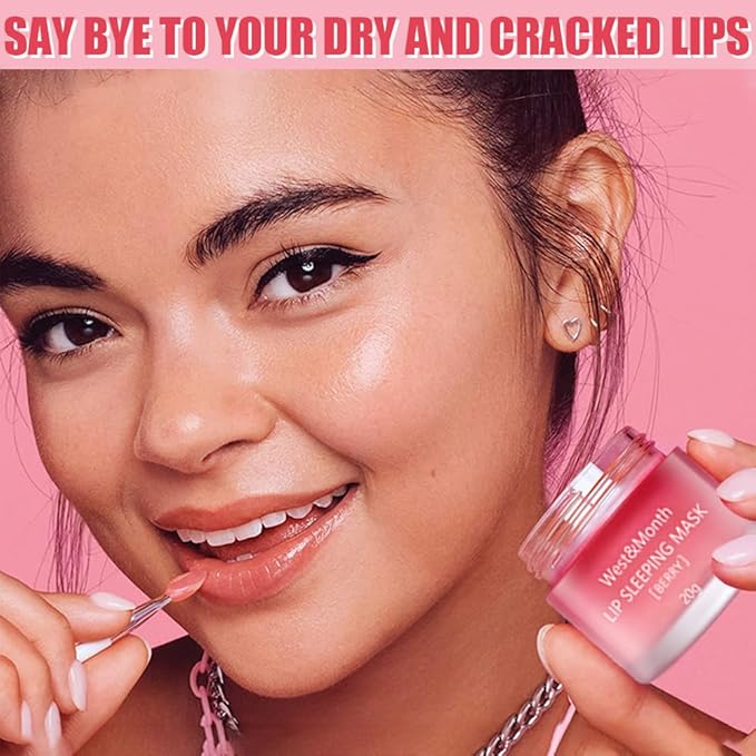 Lip Sleeping Mask,Night Repair Lip Mask,Hydrating