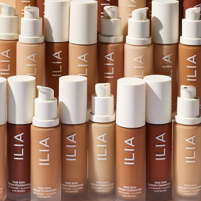 ILIA - True Skin Serum Foundation | Non-comedogenic, Cruelty-Free, Vegan, Weightless Feel, Buildable Coverage, Safe For Sensitive Skin (Bonaire SF9.5)