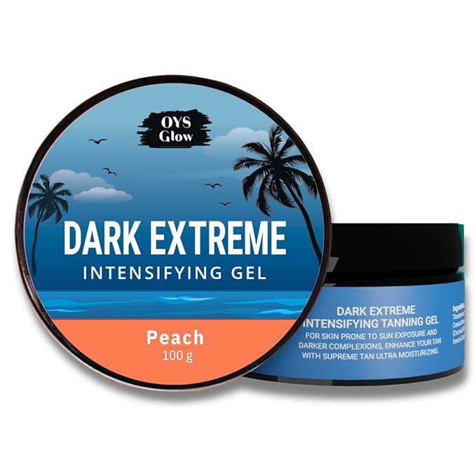 Tanning Gel, New Dark Extreme Intensifying Tanning Accelerator Sunbed Cream Self Tan Body Care Lotion(Peach Flavor)