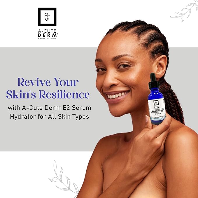 A-Cute Derm Emunition® E2 Serum Hydrator to Improve Loss Moisturizer Helps in Healing for Sensitive Skin (1 oz)