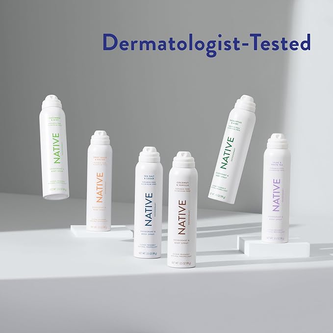 Native Deodorant & Body Spray Contains Naturally Derived Ingredients | Deodorant for Women and Men, All Day Odor Protection, Aluminum and Hydrocarbon Propellant Free | Cucumber & Mint