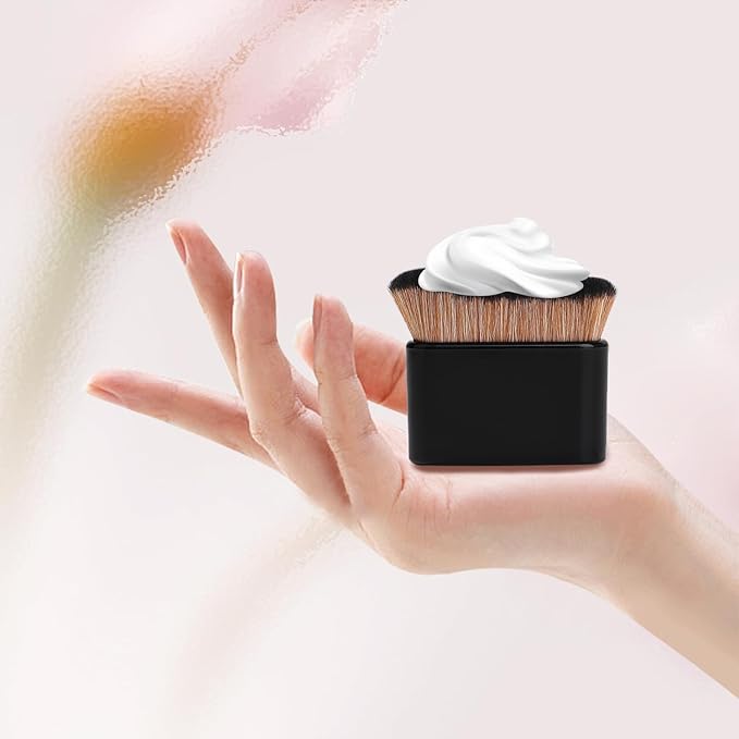 Self Tanning Brush,Self Tanning Brush Applicator，Kabuki Tanning Brush, Foundation Brush, Blush Brush, Shadow Brush, Best Tanning Sunscreen Brush for Face, Hands and Feet