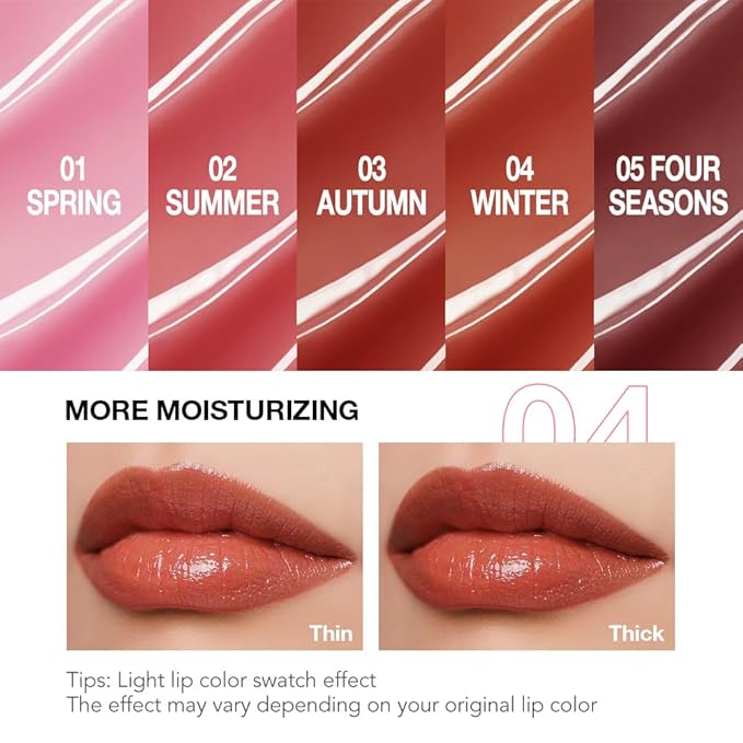1Pcs Tinted Lip Balm Moisturizing Lipstick – Cool Plum Red Sheer Hydrating Lip Color for Dry Lips – Nourishing Lip Balm for All Women with a Subtle Natural Scent (S04 Winter)