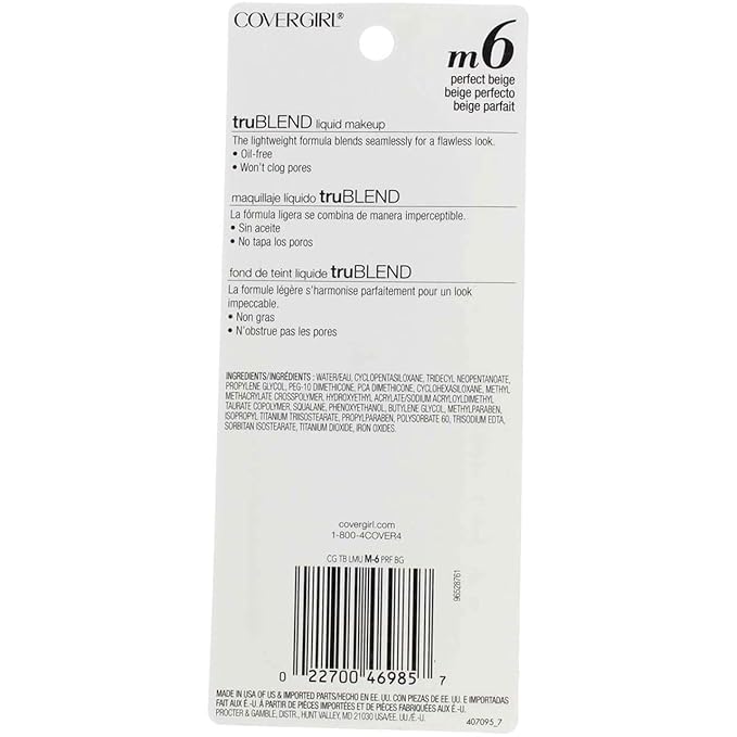 Covergirl Trublend Liquid Makeup, Perfect Beige, 5 Ounce