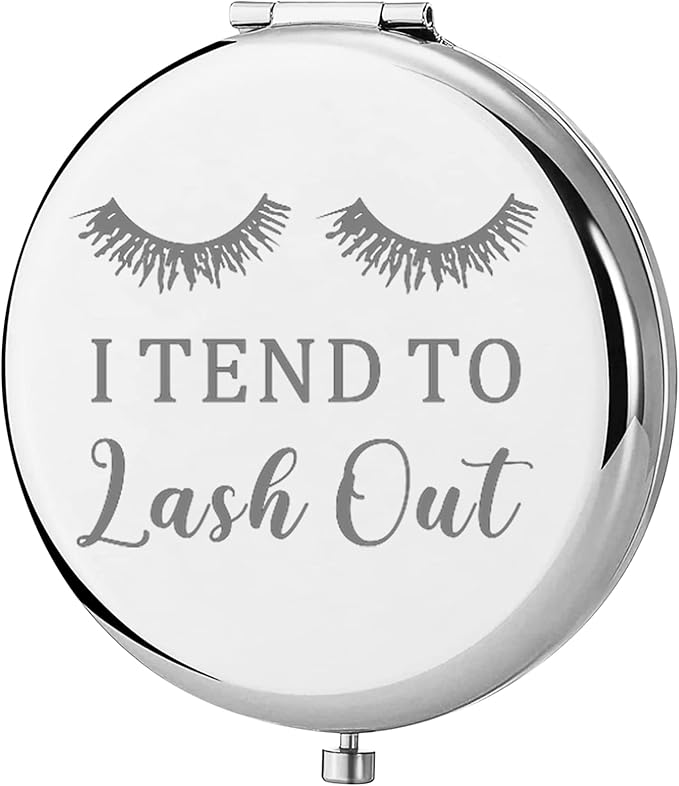 TGBJE Eye Lash Pocket Mirror Lashes Girl Gift