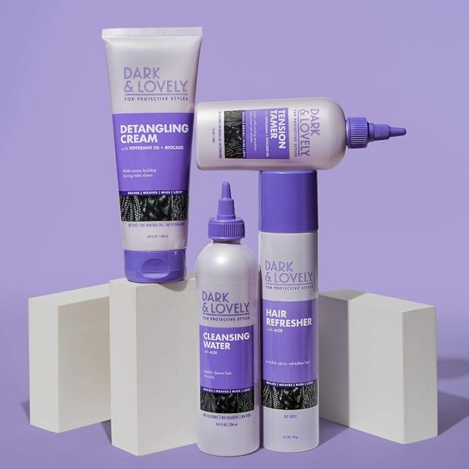 SoftSheen-Carson Dark&Lovely Detangling Cream, 6.8 Fl Oz - For Protective Styles, With Peppermint&Avocado Oil for Braids, Weaves, Wigs&Locs No Dyes, No Mineral Oil, No Petrolatum