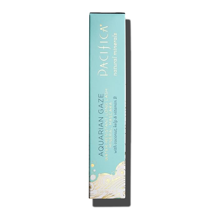 Pacifica Aquarian Gaze Mascara – Abyss (Black) Water-Resistant Long Lash Mascara, Lengthening & Smudge-Proof, Vegan & Cruelty-Free