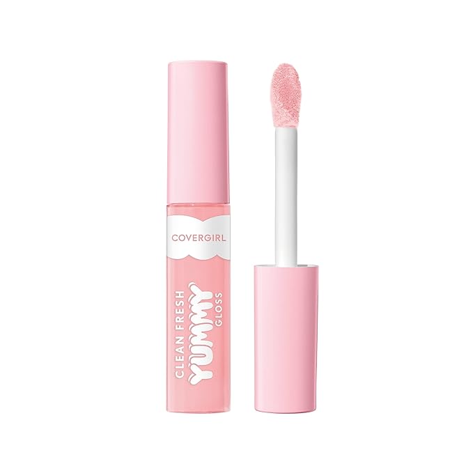 COVERGIRL Clean Fresh Yummy Gloss – Lip Gloss, Sheer, Natural Scents, Vegan Formula - Coconuts About You