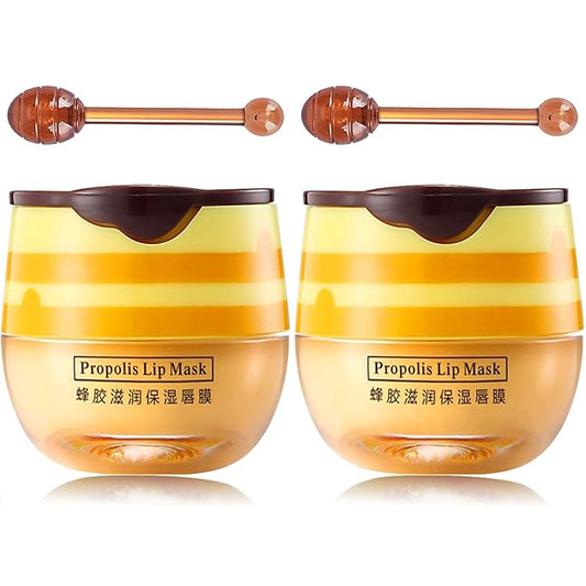 Bee Lip Mask Balm Honey Pot, Lines