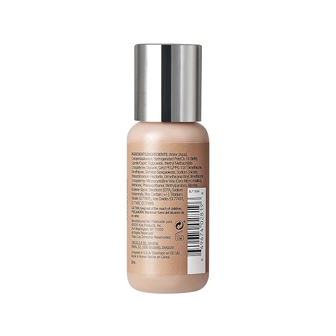 Ruby Kisses Liquid Foundation No More Blemish Oil-Free Foundation Korean Makeup 1.18 Fl Oz (Golden Honey)