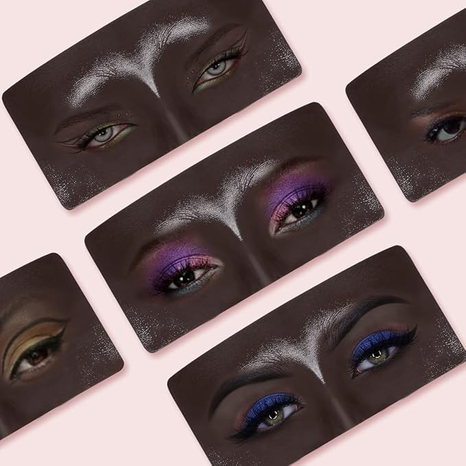 Makeup Mannequin Face, 3D Silicone Makeup Practice Face/Makeup Mannequin Face, Come with Makeup Brush, Makeup Removal, Cleanser&a Velour Bag, for Professional Makeup Artists/Beginners