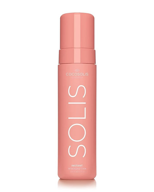 COCOSOLIS SOLIS Instant Weekend Tan Self-tanning lotion for face and body, mousse with immediate effect and washable, for a rich, natural and long-lasting tan, with plant-based DHA (200 ml)