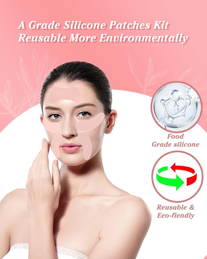 Reusable eye patches for wrinkles