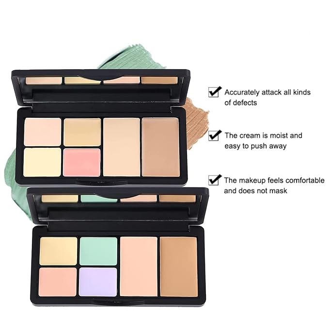 6 Colors Correcting Concealer Palette, Makeup Cream Contour