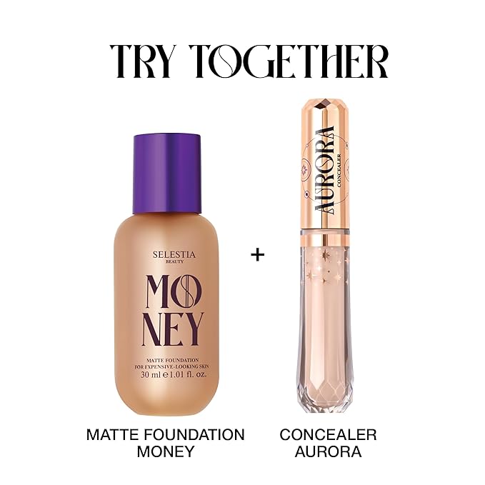 Matte Foundation Money - Long-Lasting Makeup Foundation with Flawless & Buildable Coverage - Liquid Foundation for All Skin Types (Vanilla)