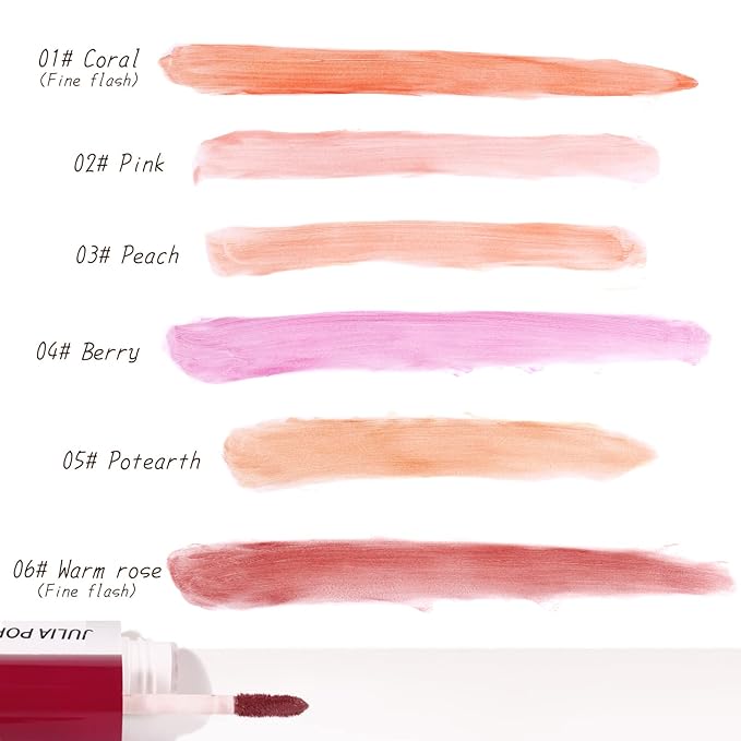 AKARY Velvet Mousse Liquid Blush Makeup for Cheeks, (03 Peach)