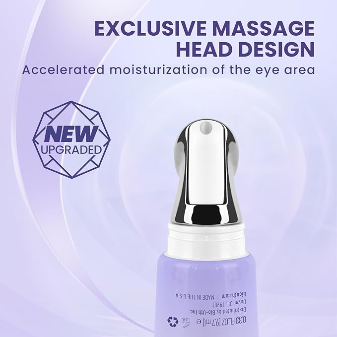 Retinol Eye Cream, Under Eye Cream for Dark Circles and Puffiness, Anti-Aging Eye Cream for Wrinkles, Eye Theatment with Lotus Leaf Extract, Made in USA