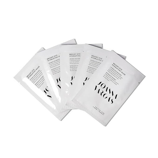 Joanna Vargas Bright Eye Hydrating Mask. Concentrated Ultra-Luxe Bamboo Hydration Sheet Masks Target Dark Circles, Expression Lines and Skin Tone. 5 Sheets (0.35 oz/sheet)