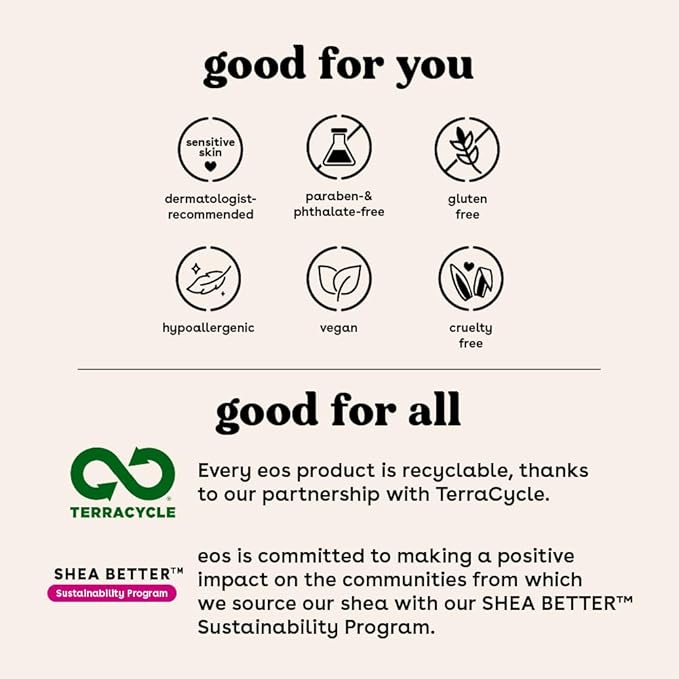 eos Cashmere Shave Oil, Fresh & Cozy, Soothing and Moisturizing, Prevents Irritation and Razor Burn, Entire Bikini Area-Approved, 6 fl oz