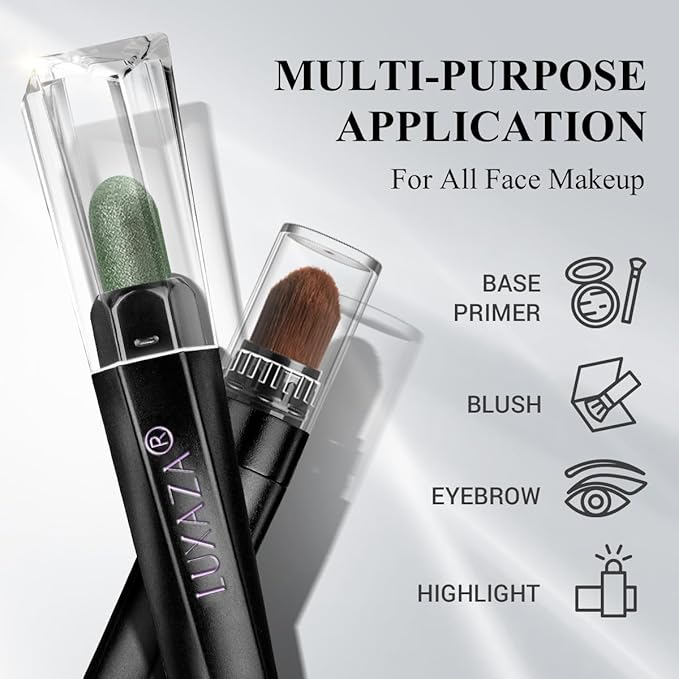 3PCS Cream Eyeshadow Stick,Pro Longwear Eye Shadow Sticks Pencil Crayon Makeup Sets-Golden Forest